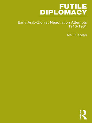 cover image of Futile Diplomacy, Volume 1